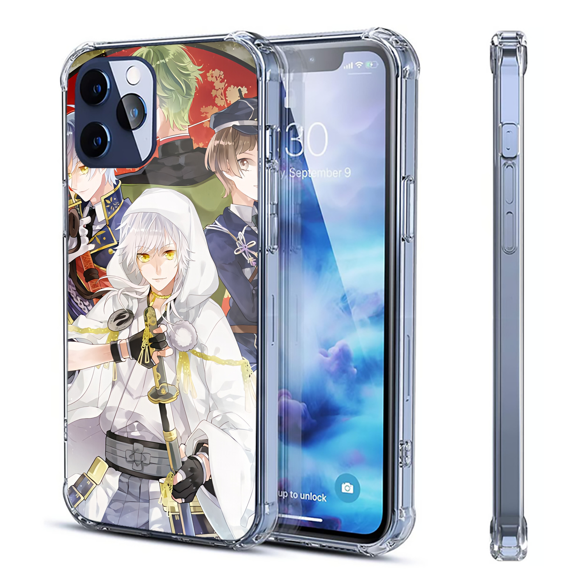 （画像用） 刀剣乱舞 Touken Ranbu 【iPhone 12シリーズ対応】透明スマホケース（クリアソフトケース）